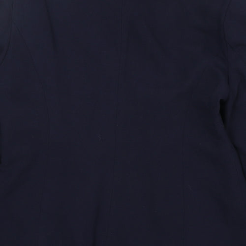 Berkertex Womens Blue Polyester Jacket Blazer Size 12