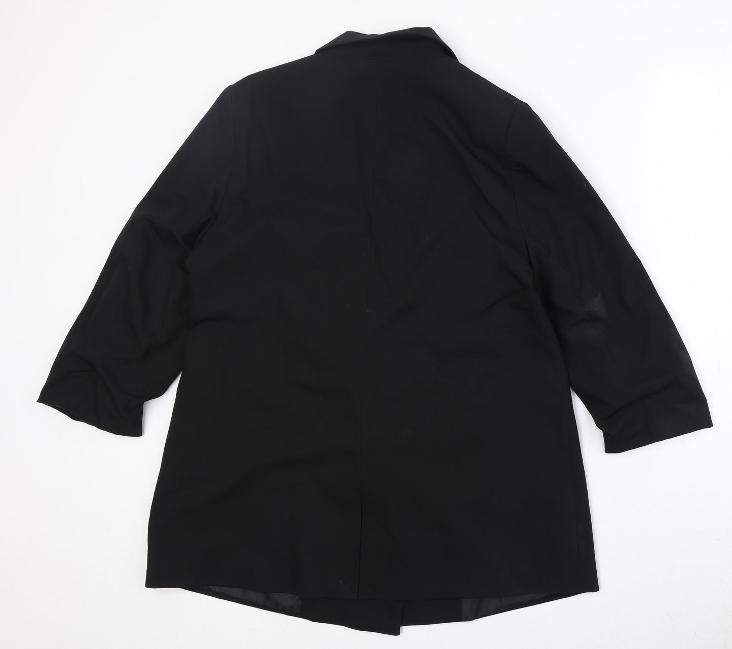 Caspsule Womens Black Polyester Jacket Suit Jacket Size 14