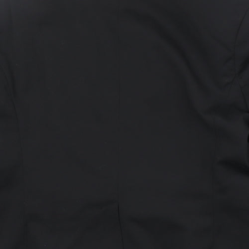 ASOS Womens Black Polyester Jacket Blazer Size 12