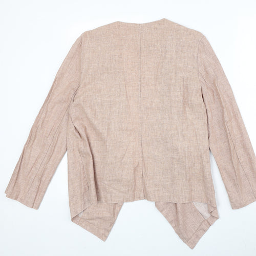 New Look Womens Pink V-Neck Viscose Cardigan Jumper Size 14
