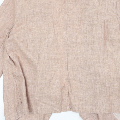 New Look Womens Pink V-Neck Viscose Cardigan Jumper Size 14