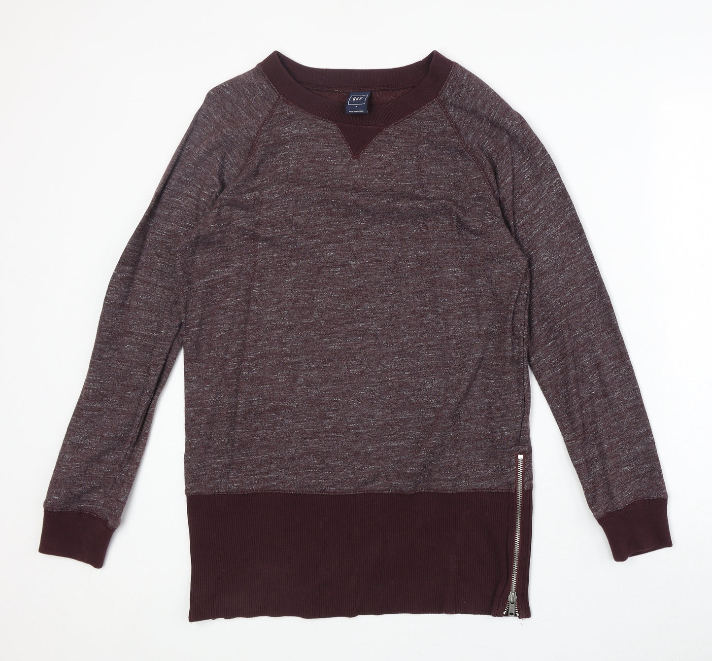 Gap Womens Red Round Neck Cotton Pullover Jumper Size M