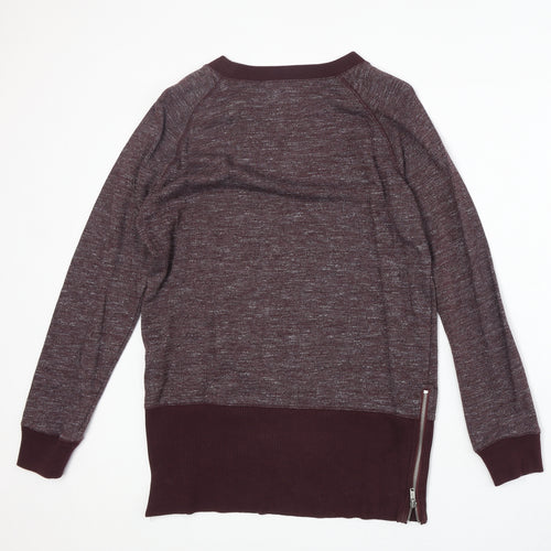 Gap Womens Red Round Neck Cotton Pullover Jumper Size M