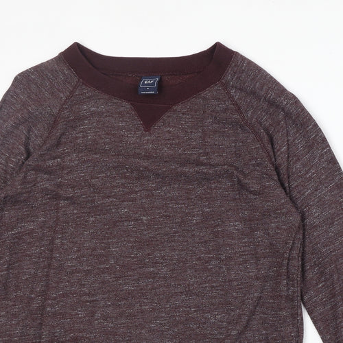 Gap Womens Red Round Neck Cotton Pullover Jumper Size M