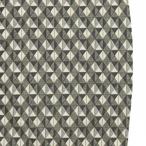 Stradivarius Womens Multicoloured Geometric Polyester Straight & Pencil Skirt Size S