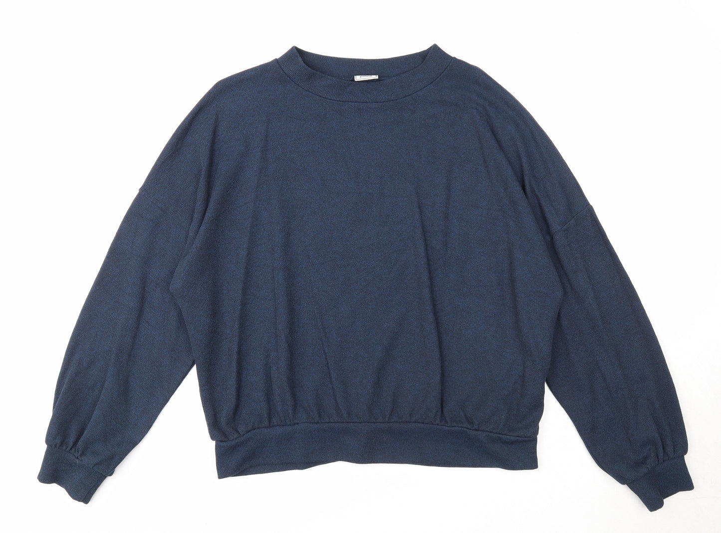 Pimkie Womens Blue Round Neck Cotton Pullover Jumper Size L