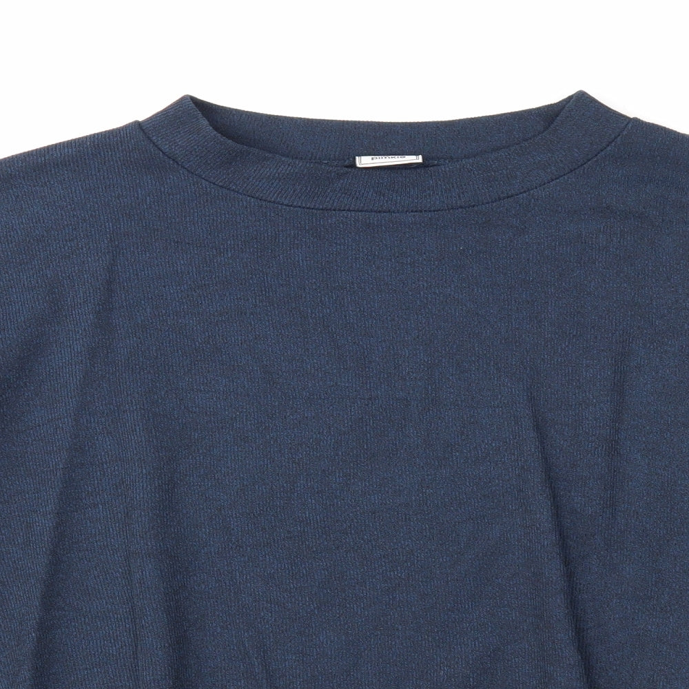 Pimkie Womens Blue Round Neck Cotton Pullover Jumper Size L