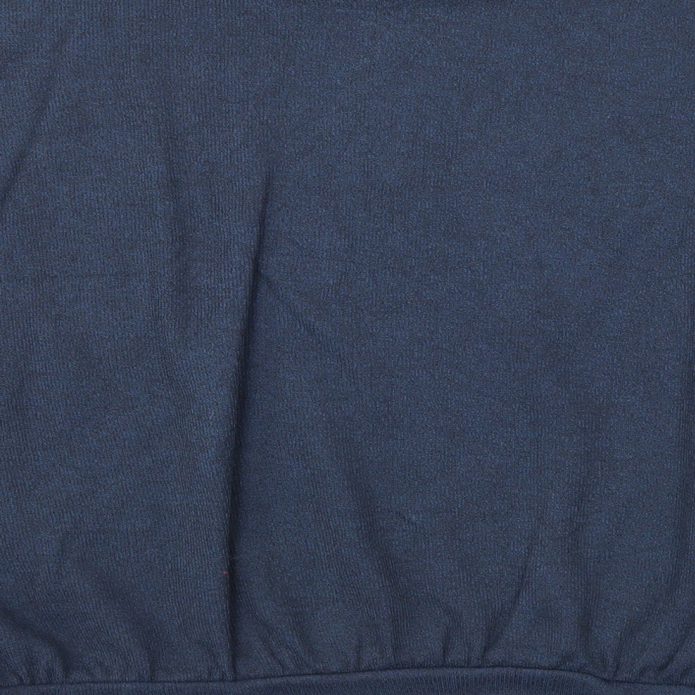 Pimkie Womens Blue Round Neck Cotton Pullover Jumper Size L