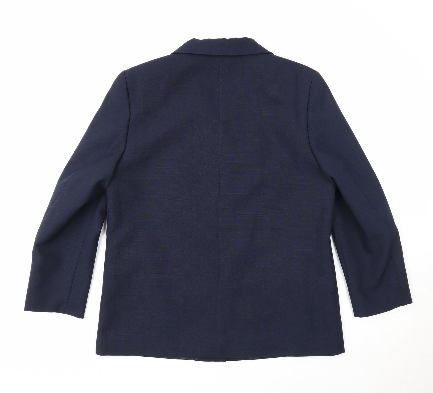 Brandtex Womens Blue Jacket Blazer Size 12 Button