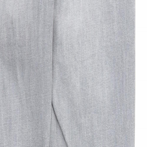 John Lewis Womens Grey Cotton Skinny Jeans Size 10 Regular Zip