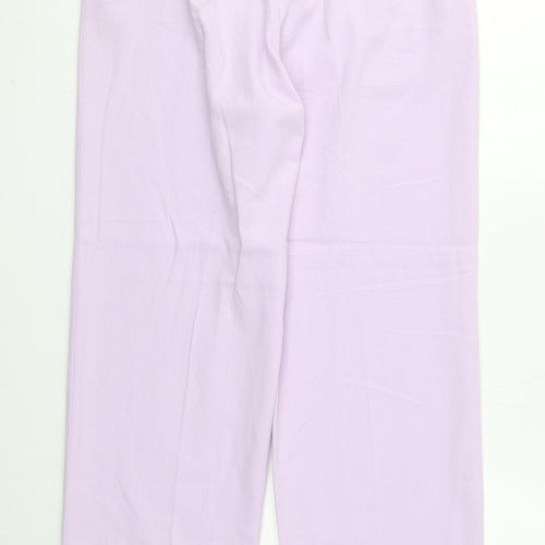Paul Separates Womens Purple Polyester Trousers Size 12 Regular Zip