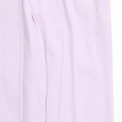 Paul Separates Womens Purple Polyester Trousers Size 12 Regular Zip