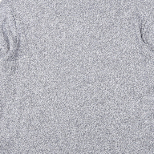 Burton Mens Grey Round Neck Polyester Pullover Jumper Size M Long Sleeve