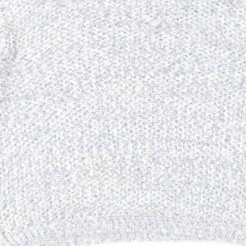 Marks and Spencer Womens Multicoloured Round Neck Acrylic Pullover Jumper Size 12
