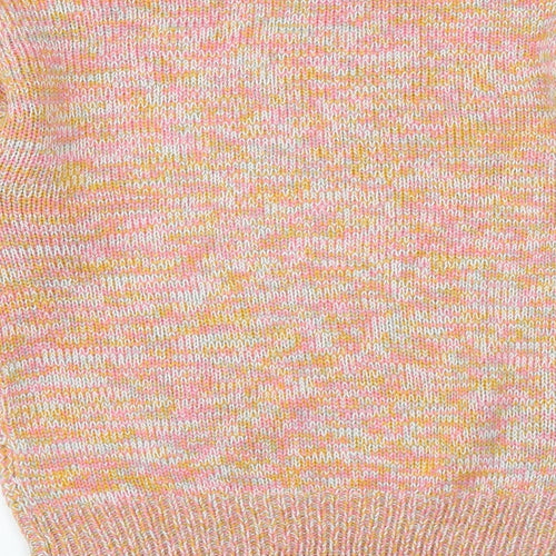 Studio Womens Multicoloured Boat Neck Acrylic Pullover Jumper Size 8