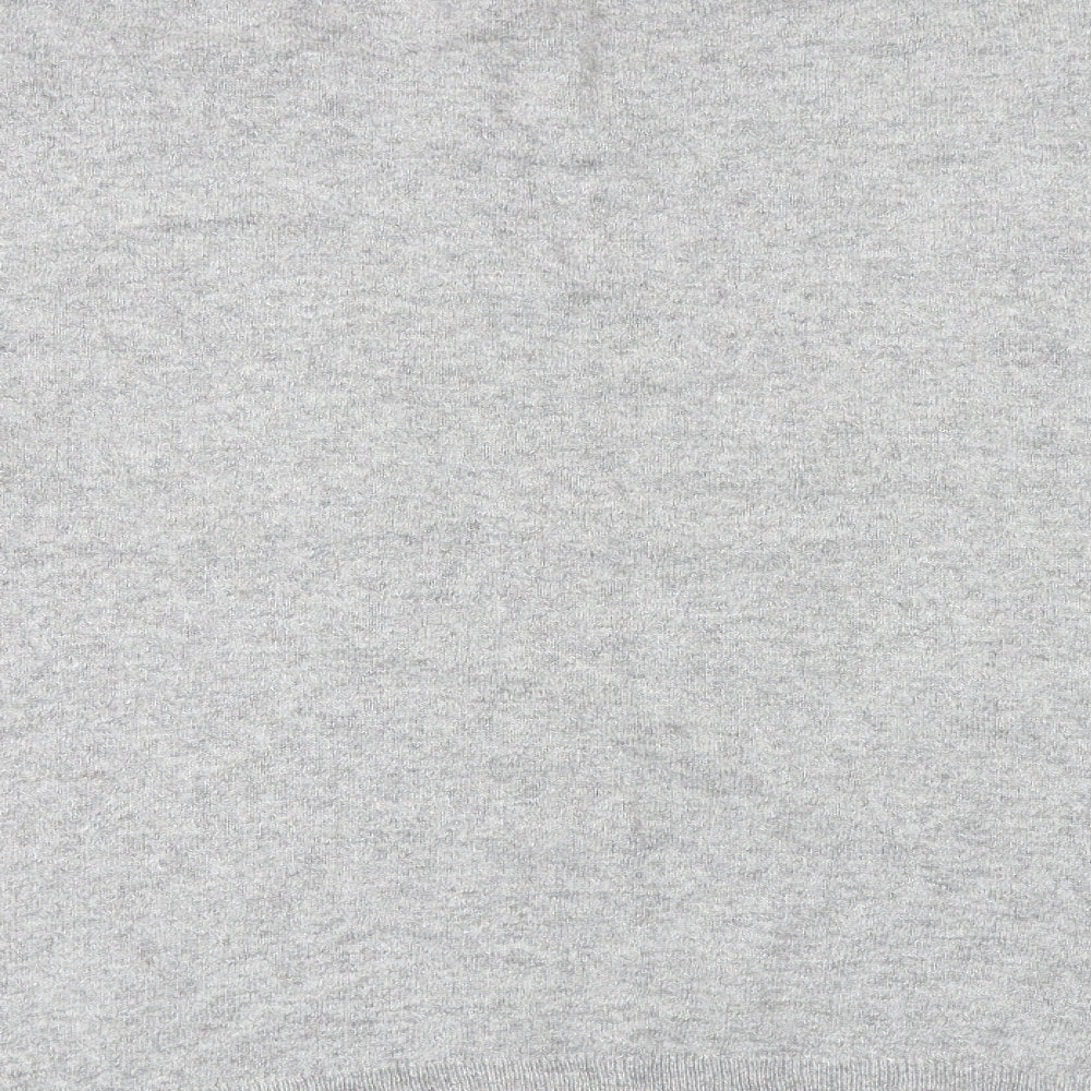 NEXT Womens Grey Boat Neck Viscose Pullover Jumper Size L - Star