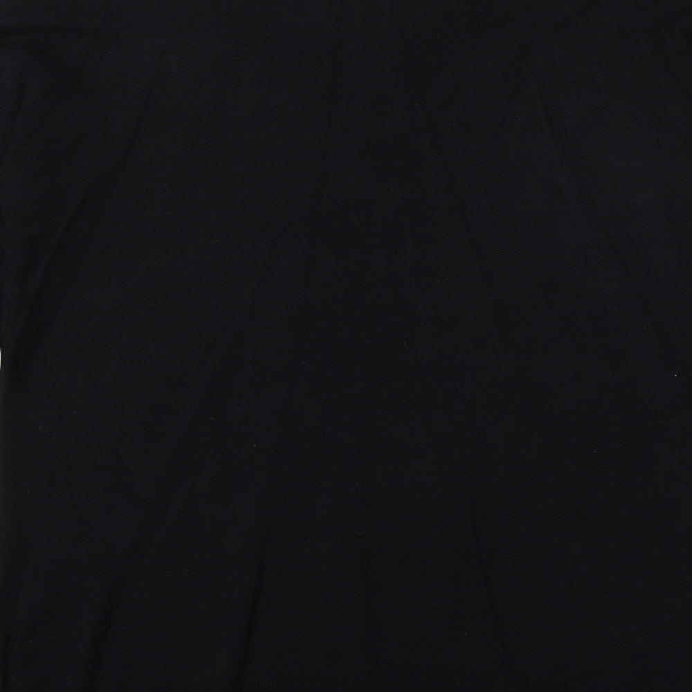 South Womens Black V-Neck Viscose Pullover Jumper Size 14