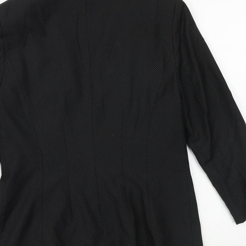 NEXT Womens Black Polka Dot Polyester Jacket Suit Jacket Size 10