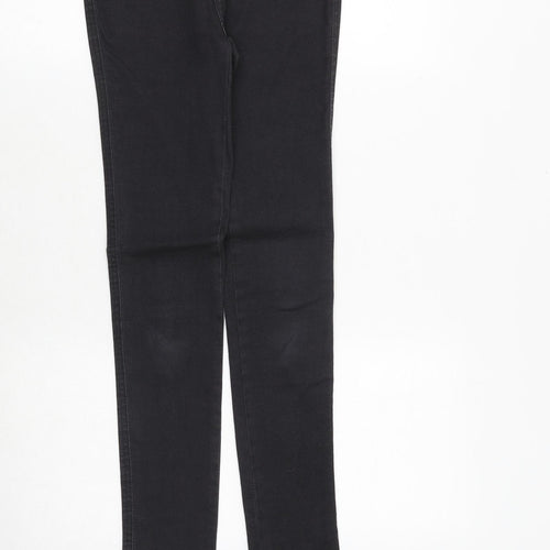 157 Womens Grey Cotton Skinny Jeans Size 25 in Slim Zip