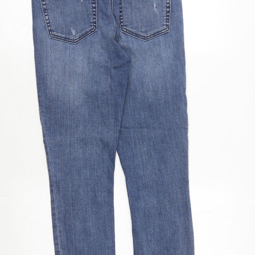Gap Womens Blue Cotton Skinny Jeans Size 28 Regular Zip