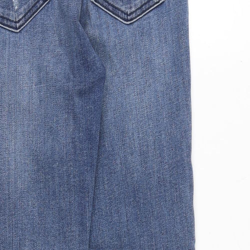 Gap Womens Blue Cotton Skinny Jeans Size 28 Regular Zip
