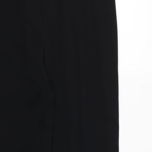 M&Co Womens Black Polyester Dress Pants Trousers Size 12 Regular Zip