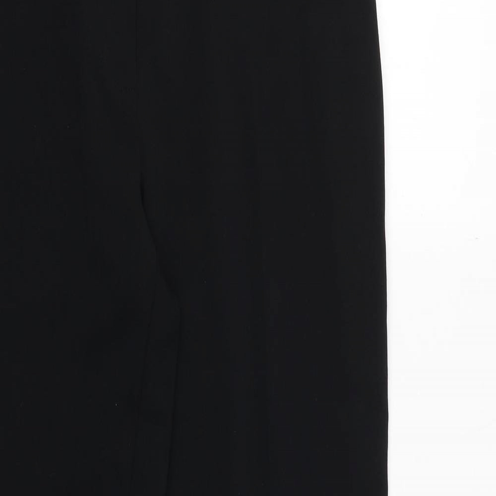 M&Co Womens Black Polyester Dress Pants Trousers Size 12 Regular Zip