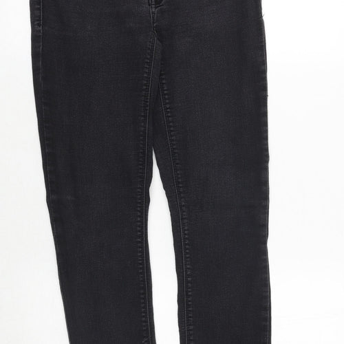 Evermore Denim Womens Black Cotton Skinny Jeans Size 26 in Regular Zip