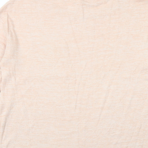 Gap Womens Orange Round Neck Polyester Pullover Jumper Size S