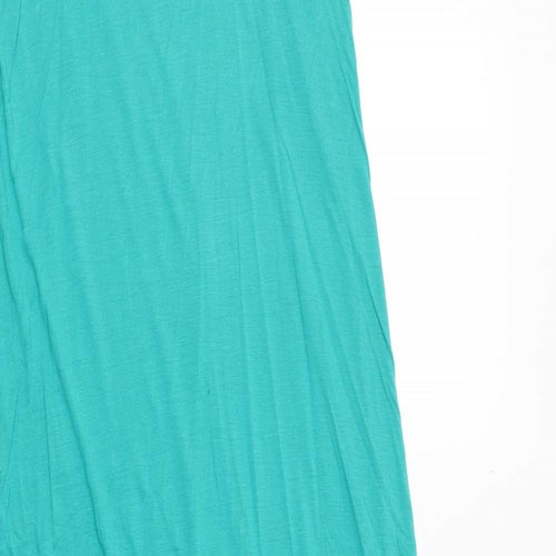 H&M Womens Green Viscose Maxi Size 8 Round Neck Pullover