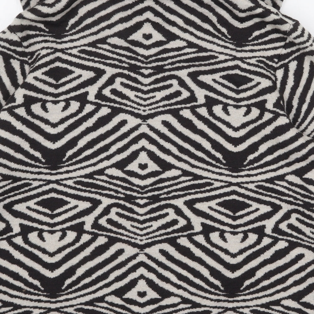 Faber Womens Multicoloured Geometric Jacket Size 16 Button