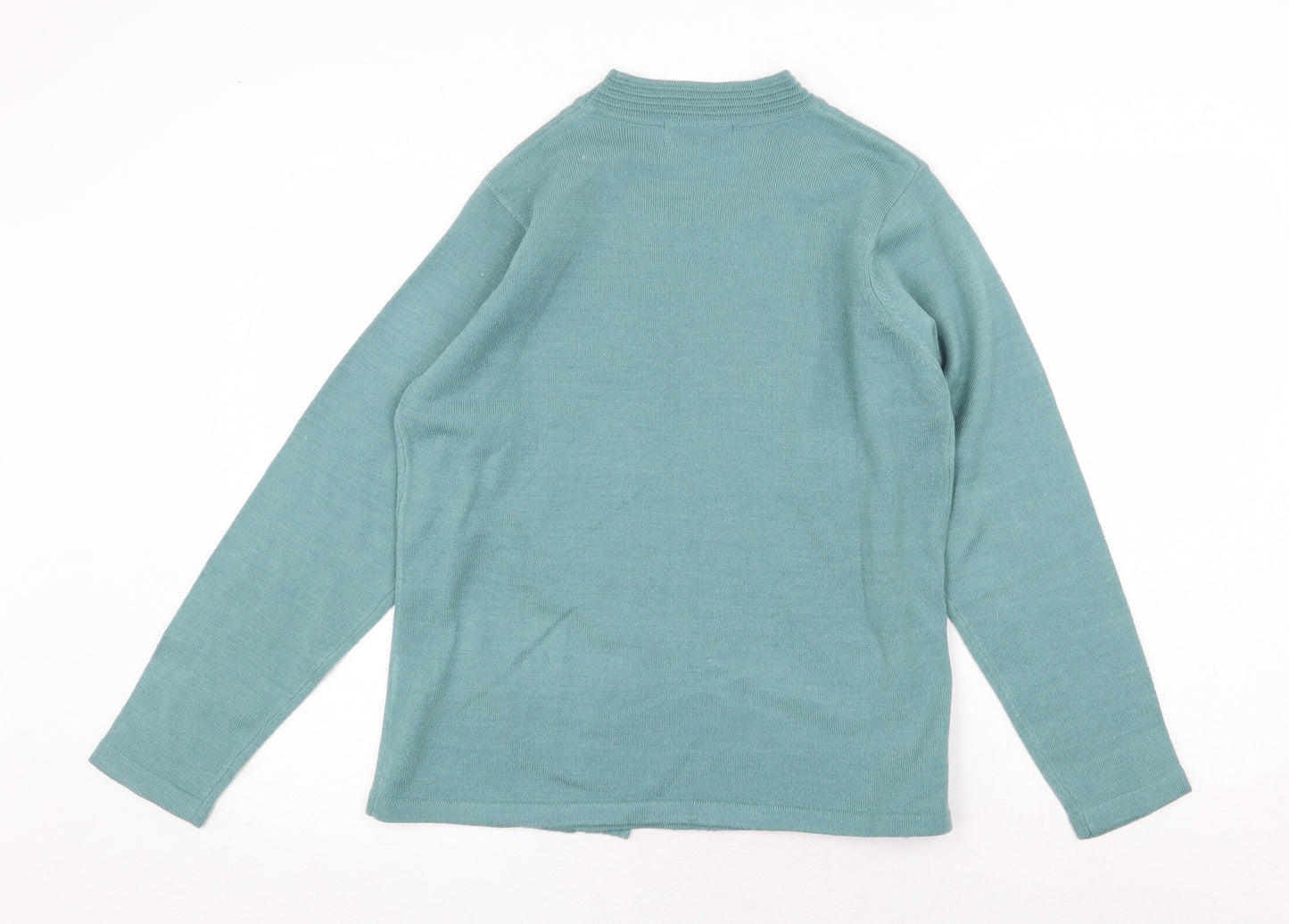 EWM Womens Green Round Neck Acrylic Cardigan Jumper Size S - Size 10-12 Twinset