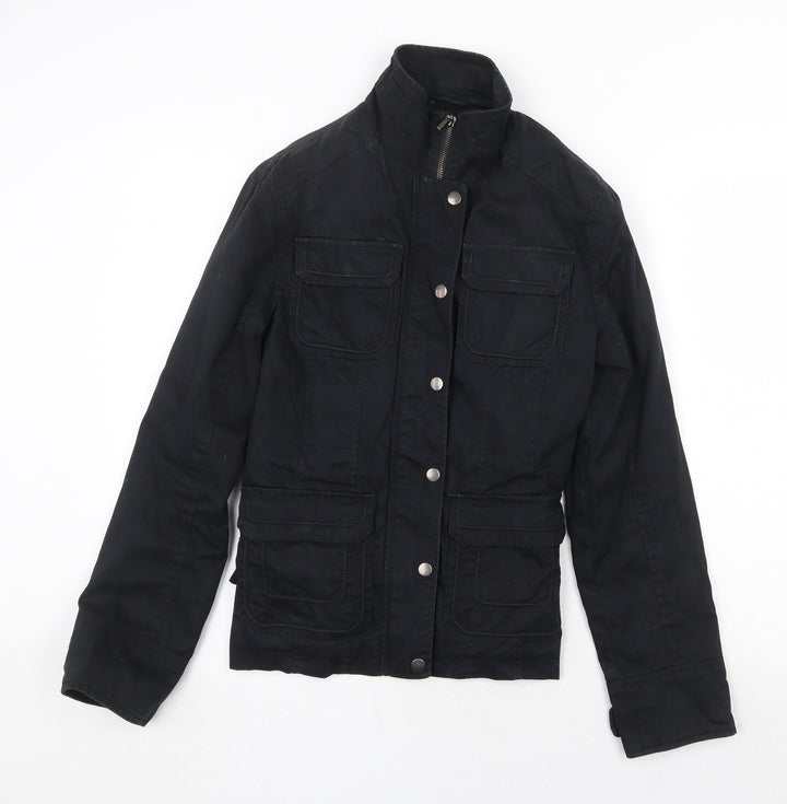 Dorothy Perkins Womens Black Jacket Size 10 Zip