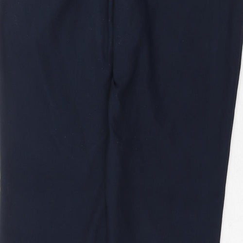 NEXT Womens Blue Polyester Dress Pants Trousers Size 10 Regular Zip
