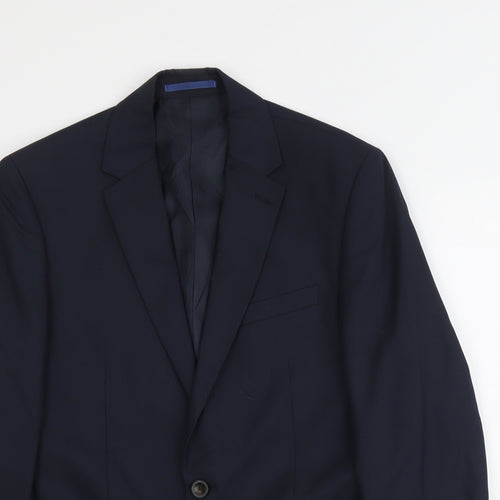 Marks and Spencer Mens Blue Polyester Jacket Suit Jacket Size M Regular