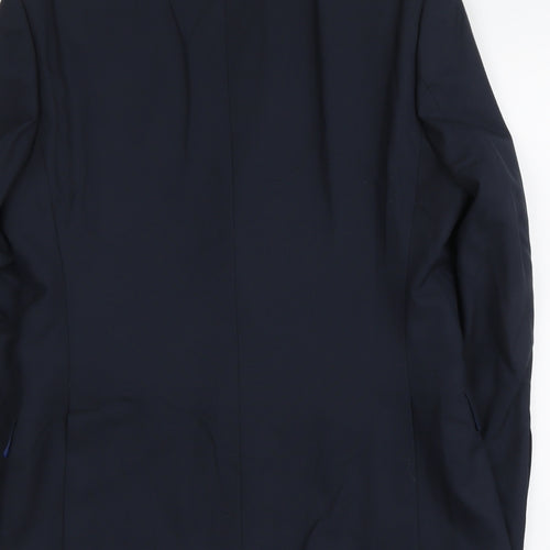 Marks and Spencer Mens Blue Polyester Jacket Suit Jacket Size M Regular