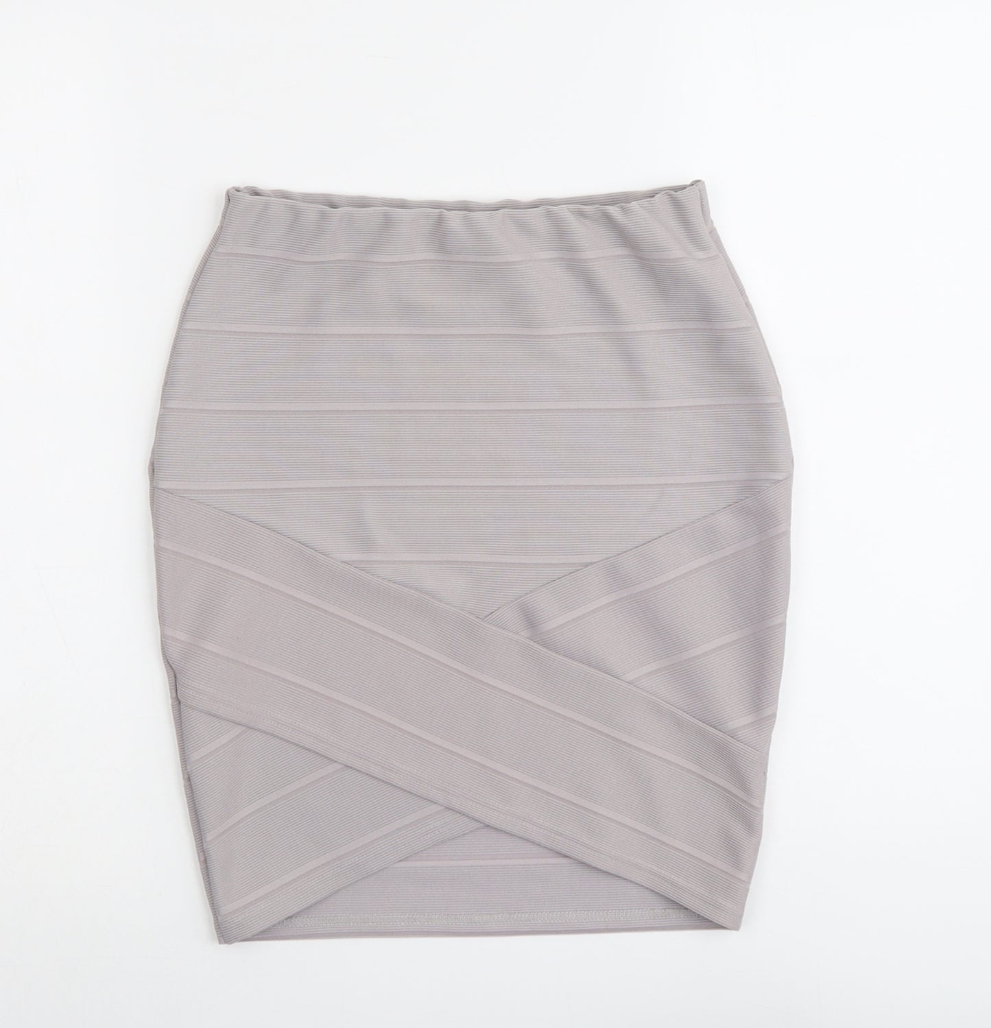 Miss Selfridge Womens Purple Polyester Bandage Skirt Size 10