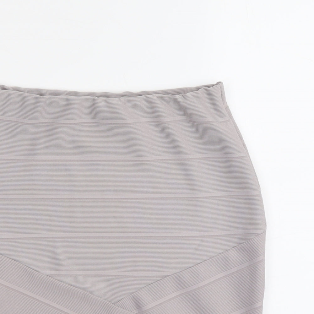 Miss Selfridge Womens Purple Polyester Bandage Skirt Size 10