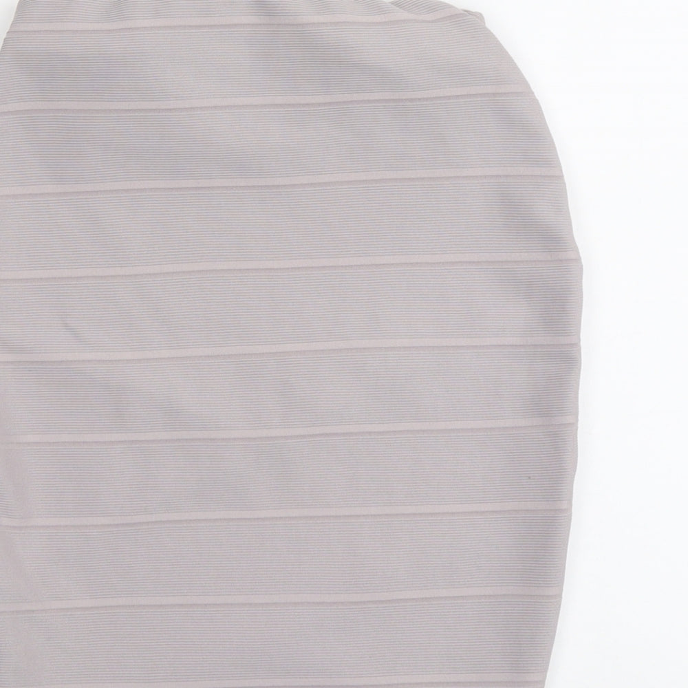 Miss Selfridge Womens Purple Polyester Bandage Skirt Size 10
