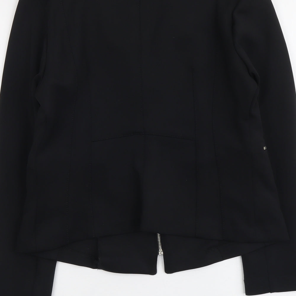 Woolworths Womens Black Jacket Blazer Size 14 Zip