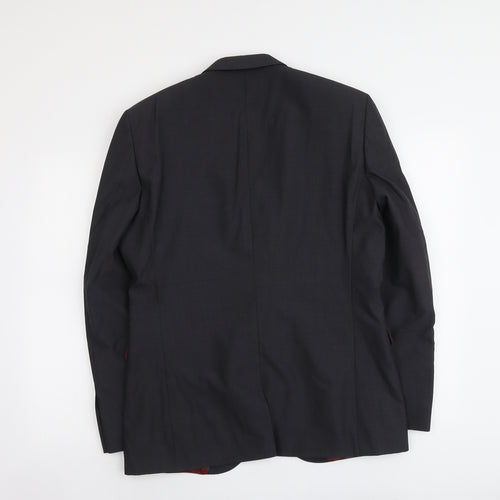 NEXT Mens Grey Wool Jacket Suit Jacket Size L Regular