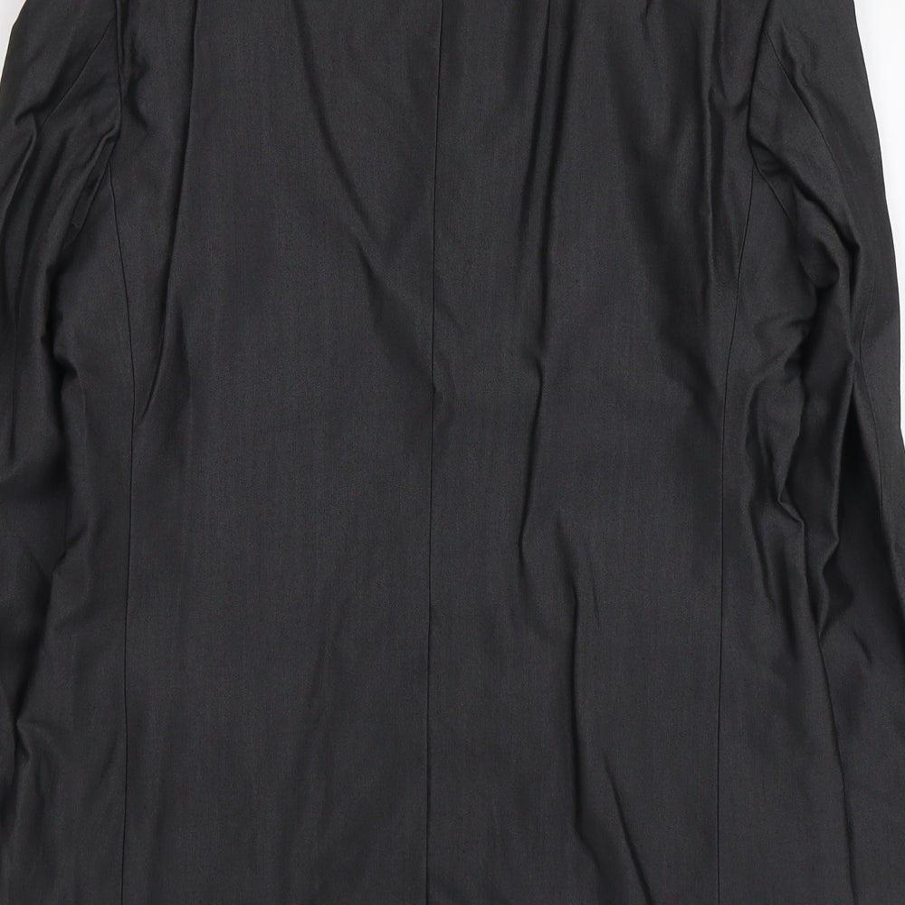 River Island Mens Grey Viscose Jacket Suit Jacket Size L Regular