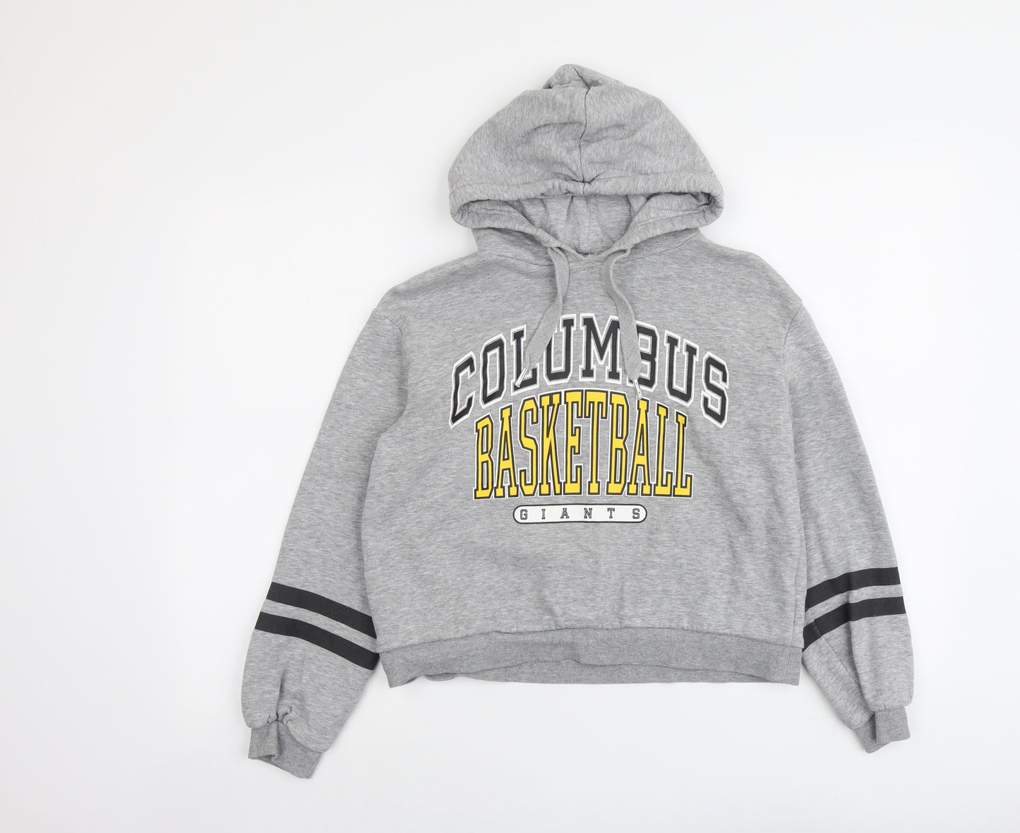 H&M Womens Grey Cotton Pullover Hoodie Size S Pullover - Columbus Basketball Giants