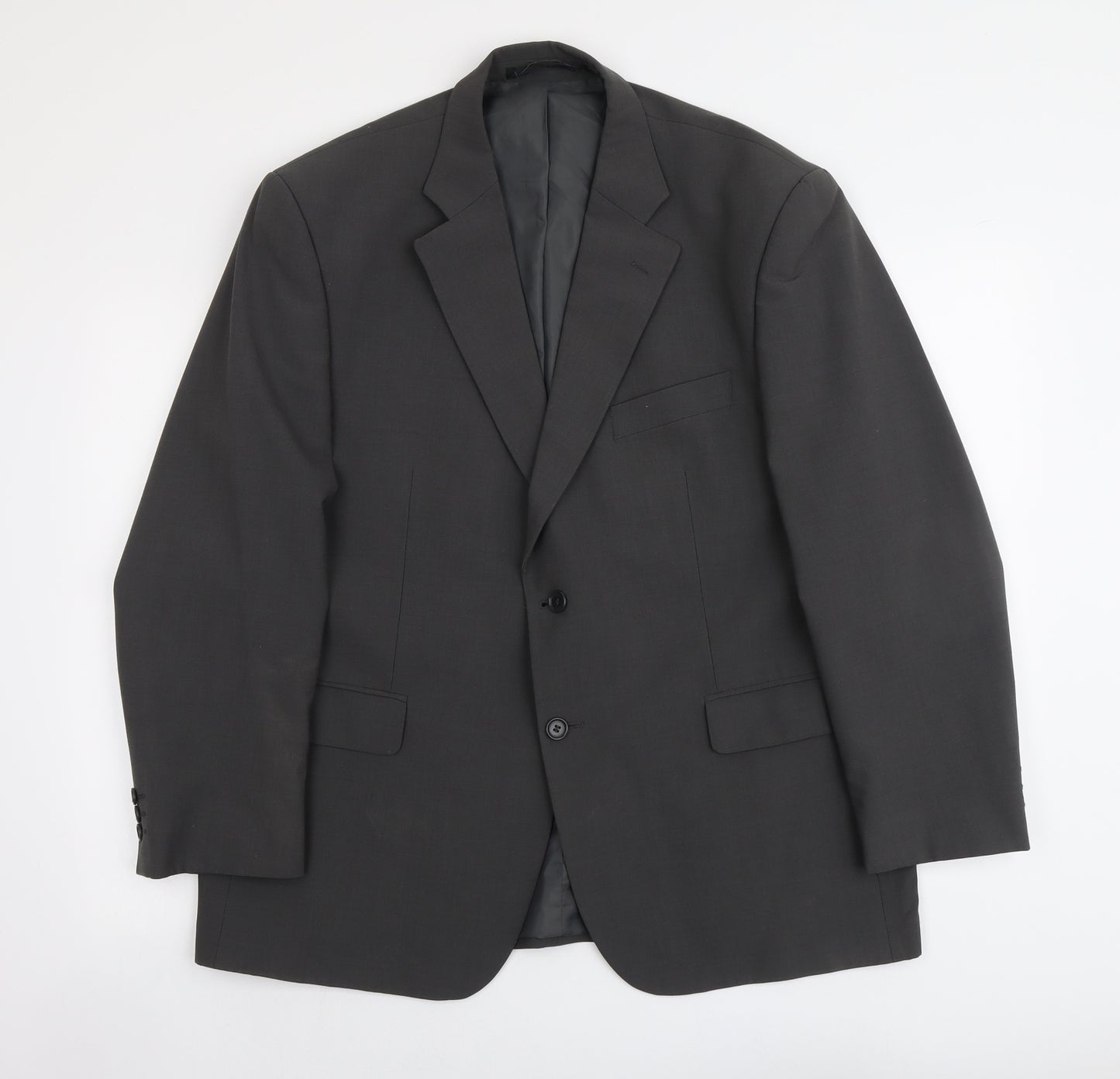 Marks and Spencer Mens Grey Polyester Jacket Suit Jacket Size L Regular