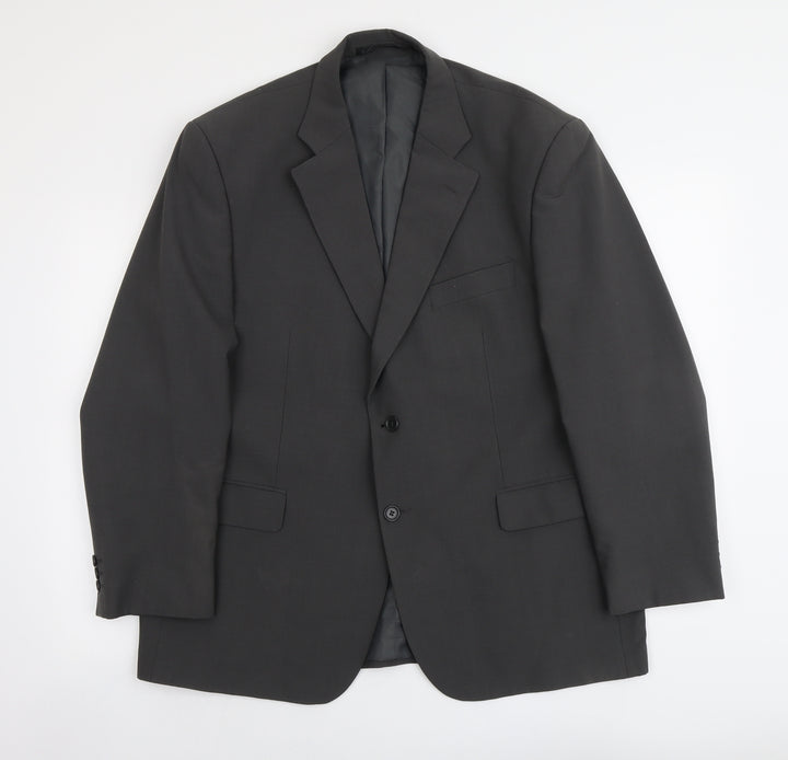 Marks and Spencer Mens Grey Polyester Jacket Suit Jacket Size L Regular