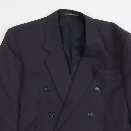 Lincroft Mens Blue Wool Jacket Suit Jacket Size 44 Regular