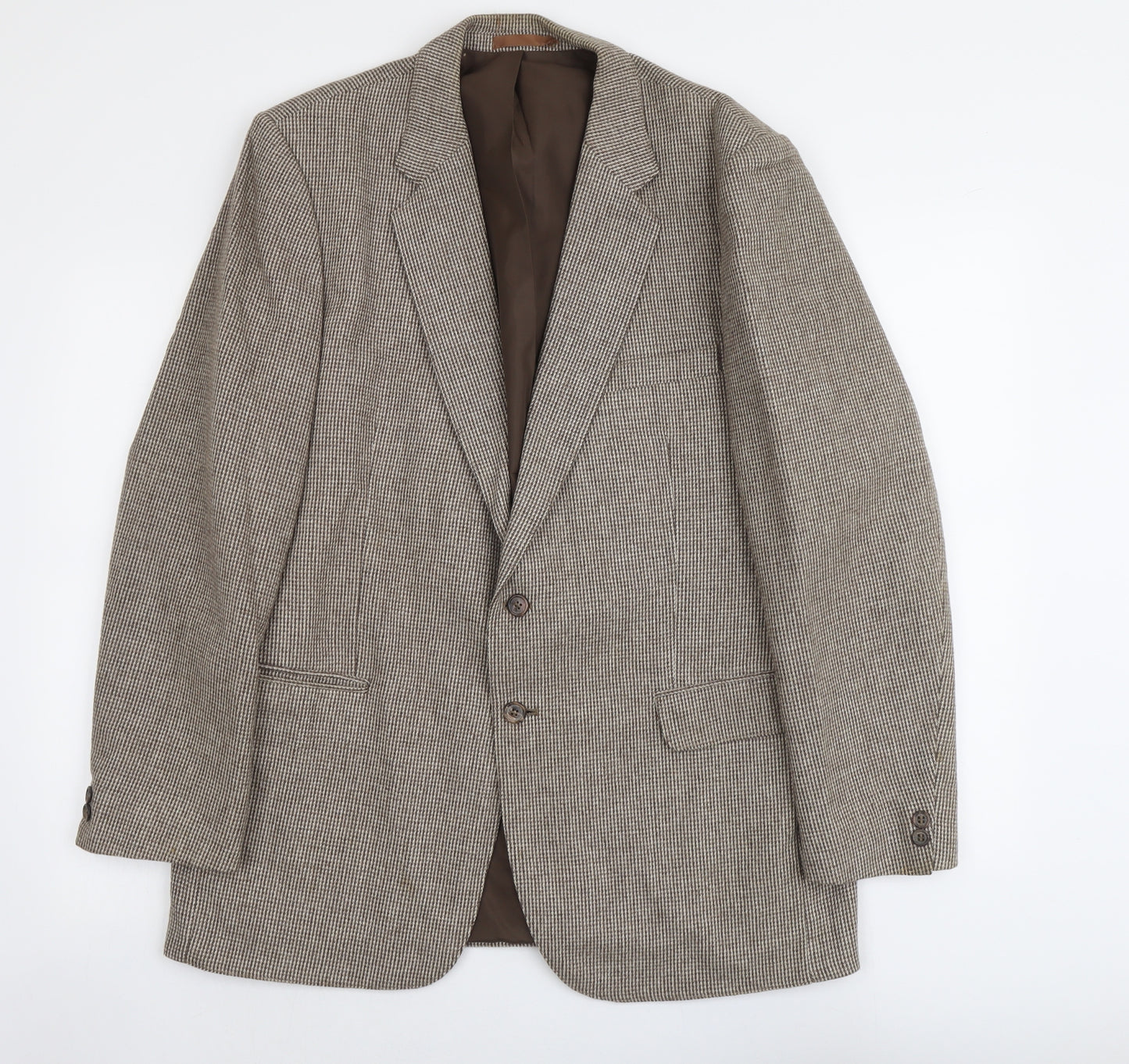 Marks and Spencer Mens Beige Wool Jacket Suit Jacket Size 42 Regular