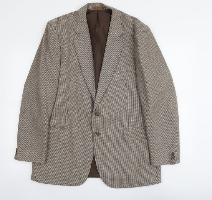 Marks and Spencer Mens Beige Wool Jacket Suit Jacket Size 42 Regular