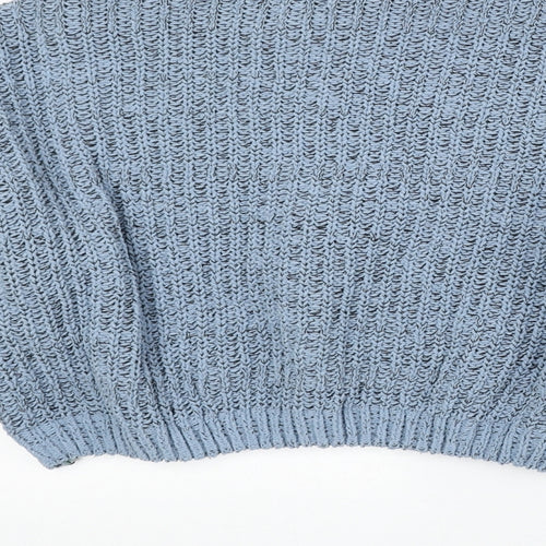 MM Womens Multicoloured Mock Neck Polyester Pullover Jumper Size S