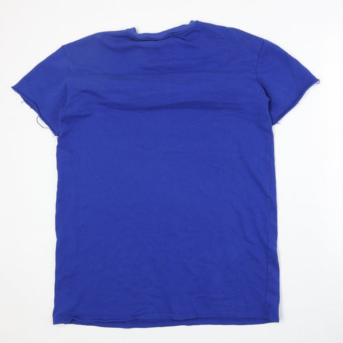 Zara Womens Blue Polyester Pullover Sweatshirt Size S Pullover